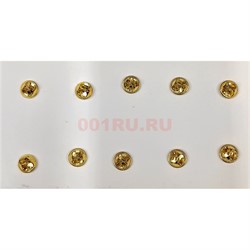 Значок звезда кокарда размер 2,5x2,8 см 10 шт/лист - фото 217417