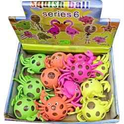 Игрушка антистресс «крабы» с гидрогелем 12 шт/упаковка - фото 217642