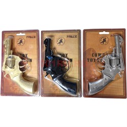 Револьвер Cowboy Toy Cap Gun металлический для пистонов игрушечный - фото 217670