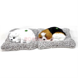 Игрушка мягкая Собака на подстилке гавкает 12 шт/упаковка - фото 217729