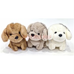 Собака брелок игрушка мягкая 12 шт/упаковка - фото 217736