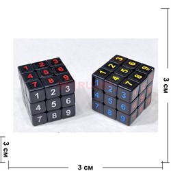 Кубик головоломка с цифрами 30 мм Magic Cube 24 шт/упаковка - фото 218058