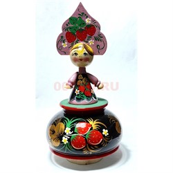 Музыкальная статуэтка  Русская Девушка 21 см в ассортименте - фото 218522