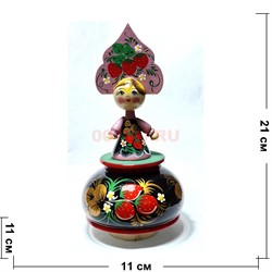 Музыкальная статуэтка  Русская Девушка 21 см в ассортименте - фото 218523 Музыкальная статуэтка  Русская Девушка 21 см в ассортименте - фото 218523