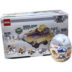 Игрушка конструктор (4281) Танк 6 шт/упаковка - фото 218912