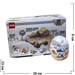 Игрушка конструктор (4281) Танк 6 шт/упаковка - фото 218913