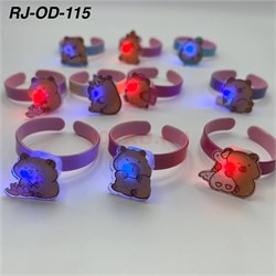 Браслеты светящиеся Капибара 30 шт/упаковка (RJ-OD-115) - фото 219175