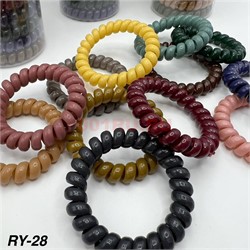 Резинка пружинка (RY-28) разные цвета 6 шт/банка - фото 220011
