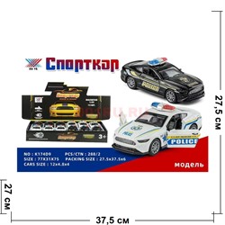 Машинка Police (K174D9) металлическая 12 шт/упаковка - фото 220301