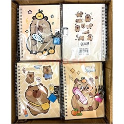 Блокнот 15х11 см с капибарами 12 шт/упаковка (GK-6685) - фото 220372 Блокнот 15х11 см с капибарами 12 шт/упаковка (GK-6685) - фото 220372