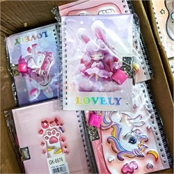 Блокнот 15х11 см девочки 12 шт/упаковка (GK-7302) - фото 220377 Блокнот 15х11 см девочки 12 шт/упаковка (GK-7302) - фото 220377