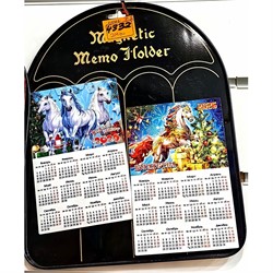 Магнит календарик (4332) Лошадки символ 2026 года 60 шт/упаковка - фото 220741