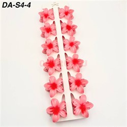 Крабики цветок 4 см (DA-S4-4) розовые 96 шт/упаковка - фото 220763