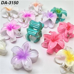 Крабики цветок 4 см (DA-3150) разные цвета 96 шт/упаковка - фото 220768