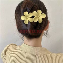 Заколка Два цветка 12 шт/упаковка - фото 220807