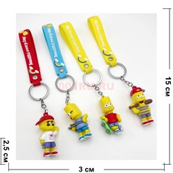 Брелок резиновый Барт Симпсон с браслетом 12 шт/упаковка - фото 220850
