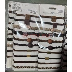 Резинка для волос (DA-3062) цвета в ассортименте 10 шт/лист - фото 220918 Резинка для волос (DA-3062) цвета в ассортименте 10 шт/лист - фото 220918