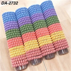 Резинка пружинка (DA-2732) цветная матовая 6 см 100 шт/упаковка - фото 220961 Резинка пружинка (DA-2732) цветная матовая 6 см 100 шт/упаковка - фото 220961