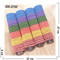 Резинка пружинка (DA-2732) цветная матовая 6 см 100 шт/упаковка - фото 220962 Резинка пружинка (DA-2732) цветная матовая 6 см 100 шт/упаковка - фото 220962