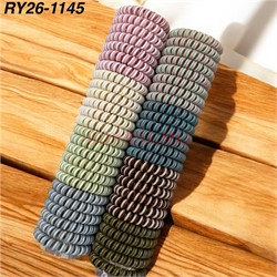 Резинка пружинка (RY26-1145) двухцветная 6 см 100 шт/упаковка - фото 220978