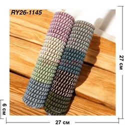 Резинка пружинка (RY26-1145) двухцветная 6 см 100 шт/упаковка - фото 220979