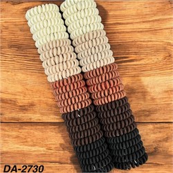 Резинка пружинка (DA-2730) пластик + текстиль 6 см 100 шт/упаковка - фото 220984