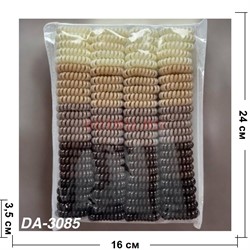 Резинка пружинка 3,5 см (DA-3085) цветная 100 шт/упаковка - фото 220991