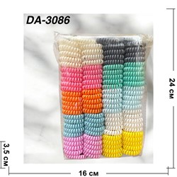 Резинка пружинка 3,5 см (DA-3086) цветная 100 шт/упаковка - фото 220997