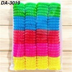 Резинка пружинка 3,5 см (DA-3019) цветная яркая 100 шт/упаковка - фото 221000