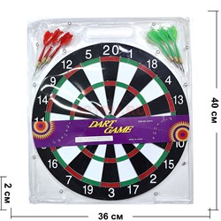 Дартс 35 см с 6 дротиками - фото 221115