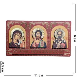 Иконка на липучке Триптих деревянная 12 шт/упаковка (SLD-7) - фото 221317