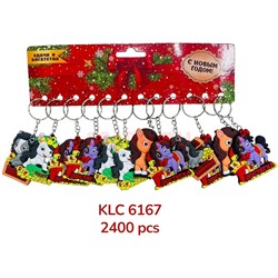 Брелок резиновый плоский (KLC-6767) лошадка 120 шт/блок - фото 221338