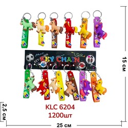 Брелок резиновый (KLC-6204) Лошадки с браслетом 120 шт/блок - фото 221395