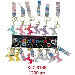 Брелок пластмассовый (KLC-6198) Лошадки с браслетом и карабином 120 шт/блок - фото 221406