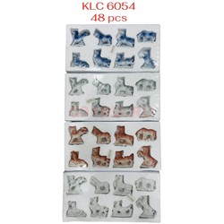 Набор лошадей (KLC-6054) из фарфора 8 шт цена за набор - фото 221478
