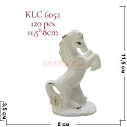 Лошадь на дыбах из фарфора высота 11 см (KLC-6052) символ 2026 года - фото 221483 Лошадь на дыбах из фарфора высота 11 см (KLC-6052) символ 2026 года - фото 221483