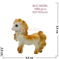 Лошадка из фарфора с бантиком (KLC-6036) символ 2026 года - фото 221515