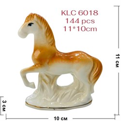 Лошадка из фарфора (KLC-6018) высота 11 см символ 2026 года - фото 221551