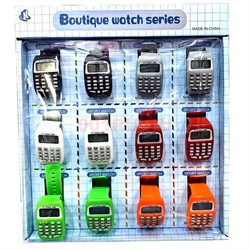 Часы детские Sport с калькулятором 12 шт/упаковка - фото 221660