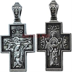 Крестик металлический 3,8 см высота цвет металл 500 шт/упаковка - фото 221873
