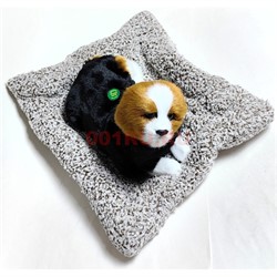 Игрушка мягкая Собака большая на подстилке гавкает 12 шт/упаковка - фото 221928