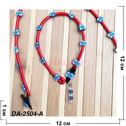 Заколка для волос (DA-2504-A) цвет красный 12 шт/упаковка - фото 222121