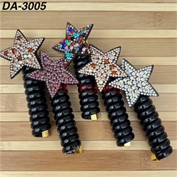 Резинка для волос (DA-3005) пружинка Звезда 12 шт/упаковка - фото 222167