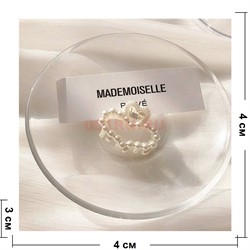 Крабики для волос пластмассовые (форма 11) жемчужины 120 шт/упаковка - фото 222238