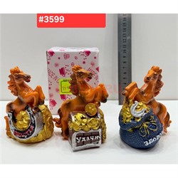 Лошадки из полистоуна (3599) в ассортименте 10 см высота - фото 222318