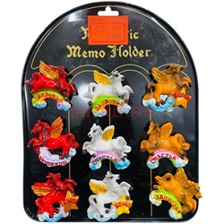 Магниты из полистоуна (KLC-6314) лошадки пегасы символ 2026 года 24 шт/упаковка - фото 222423