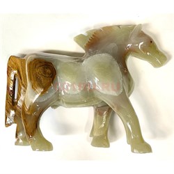 Лошадка из оникса 8 дюймов 20 см длина - фото 222504