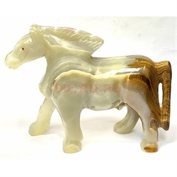 Лошадка из оникса 8 дюймов 20 см длина - фото 222505