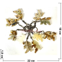 Брелок из оникса «лошадь» 10 шт/бл - фото 222508