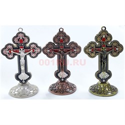 Крест металлический 17 см с липучкой - фото 222512